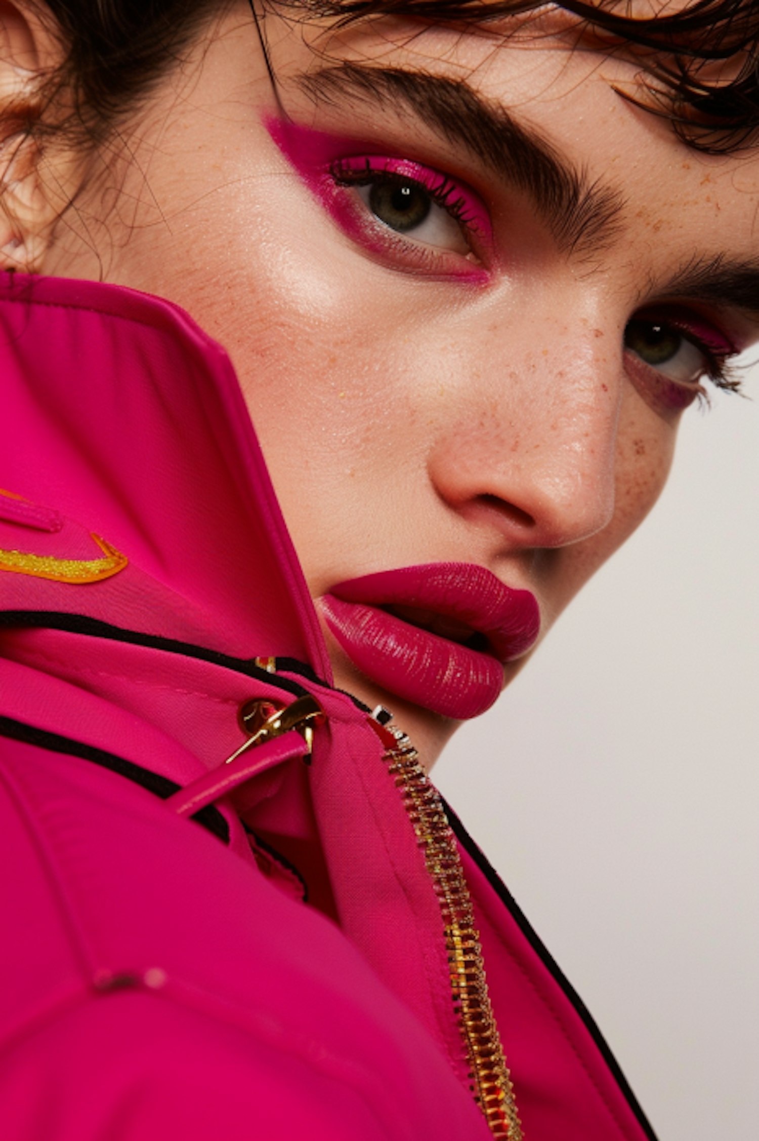 Striking Pink Fashion Portrait