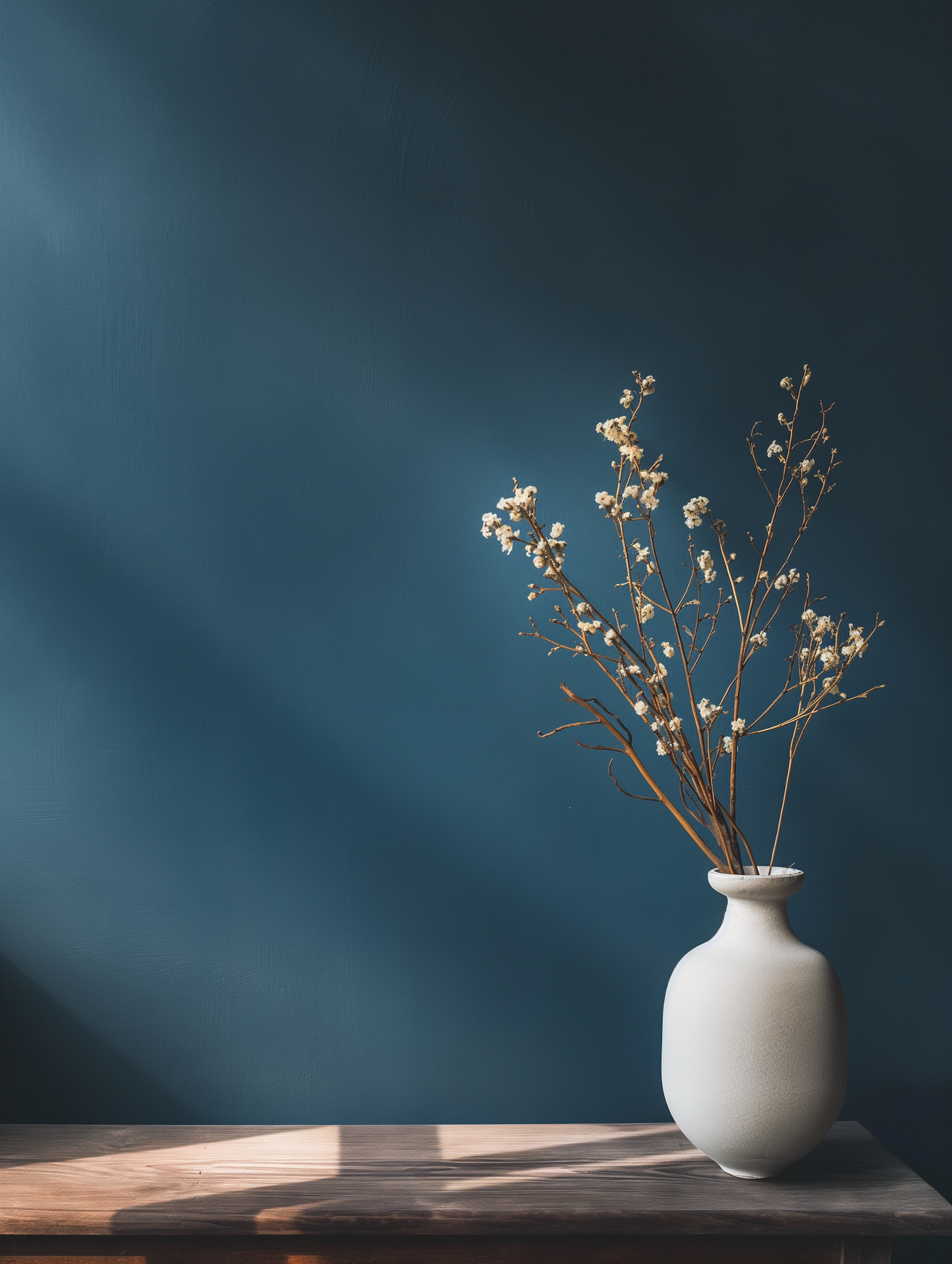 Serene Vase and Blossoms Composition