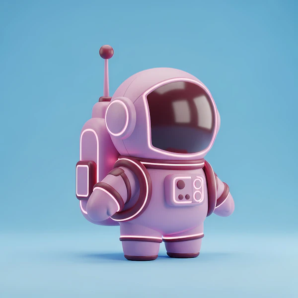 Stylized Astronaut Art