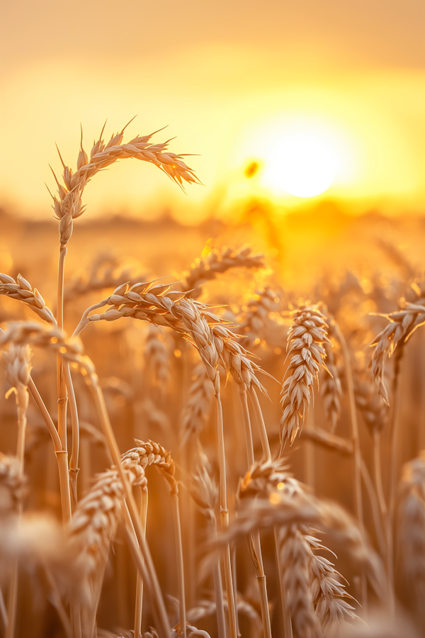 Golden Wheat Field at Sunset