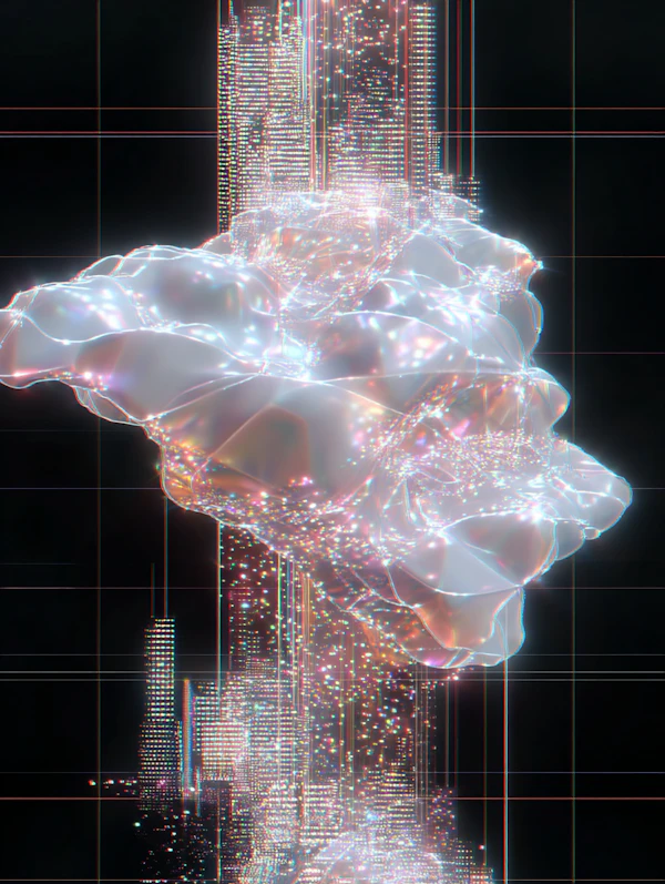 Luminous Digital Cloud