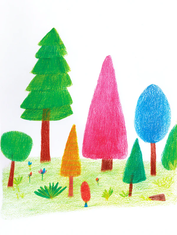 Whimsical Forest Scene