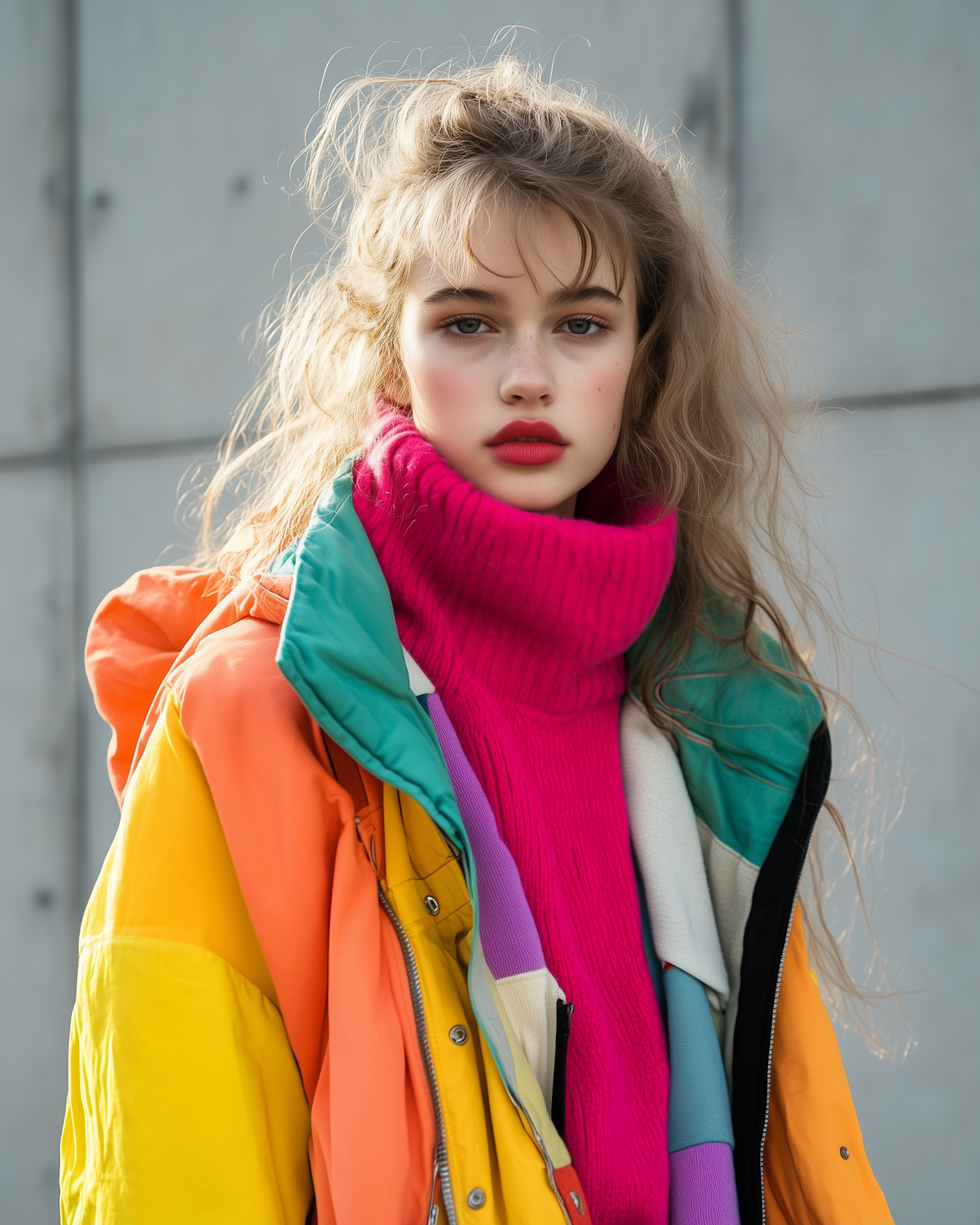 Vibrant Fashion Portrait