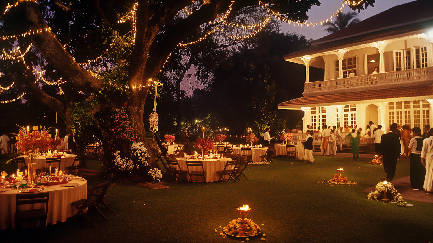 Elegant Outdoor Evening Gathering