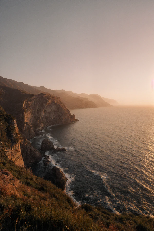 Sunset Coastal Landscape