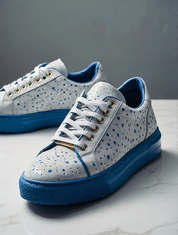 Stylish Blue Sneakers