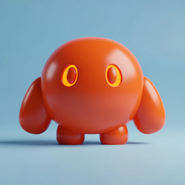 3D Orange Character