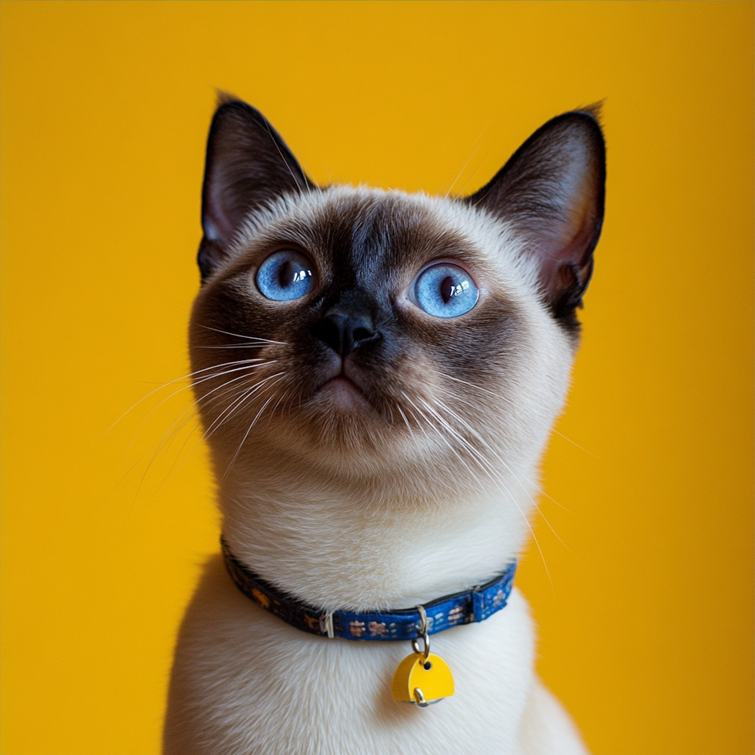 Siamese Cat with Blue Eyes