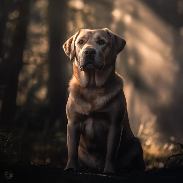 Dog in Forest