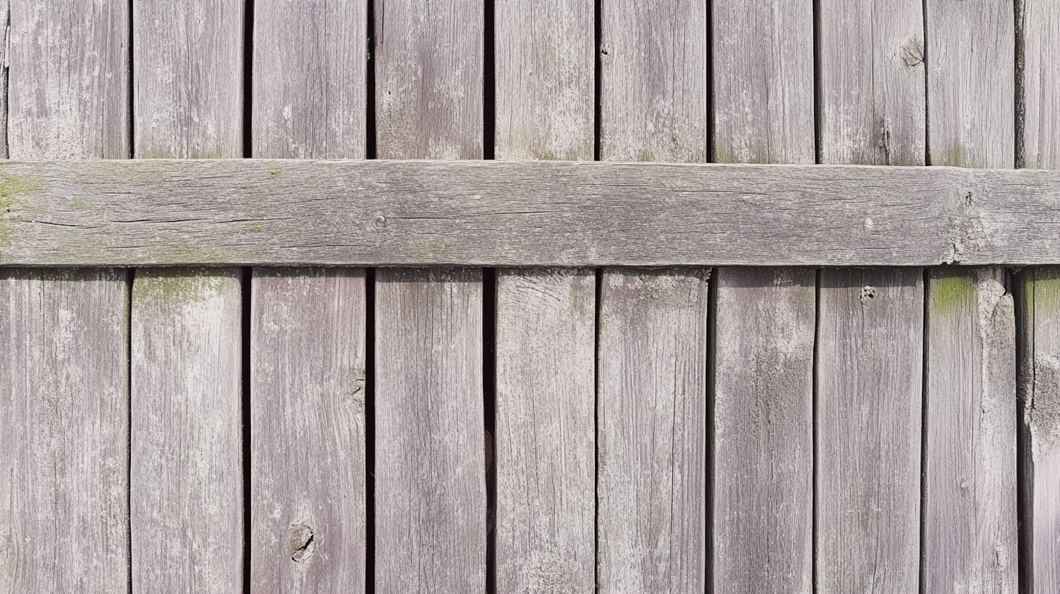 Weathered Wooden Fence Close-Up