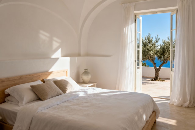 Minimalist Bedroom Scene