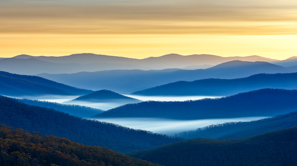 Serene Landscape of Rolling Hills