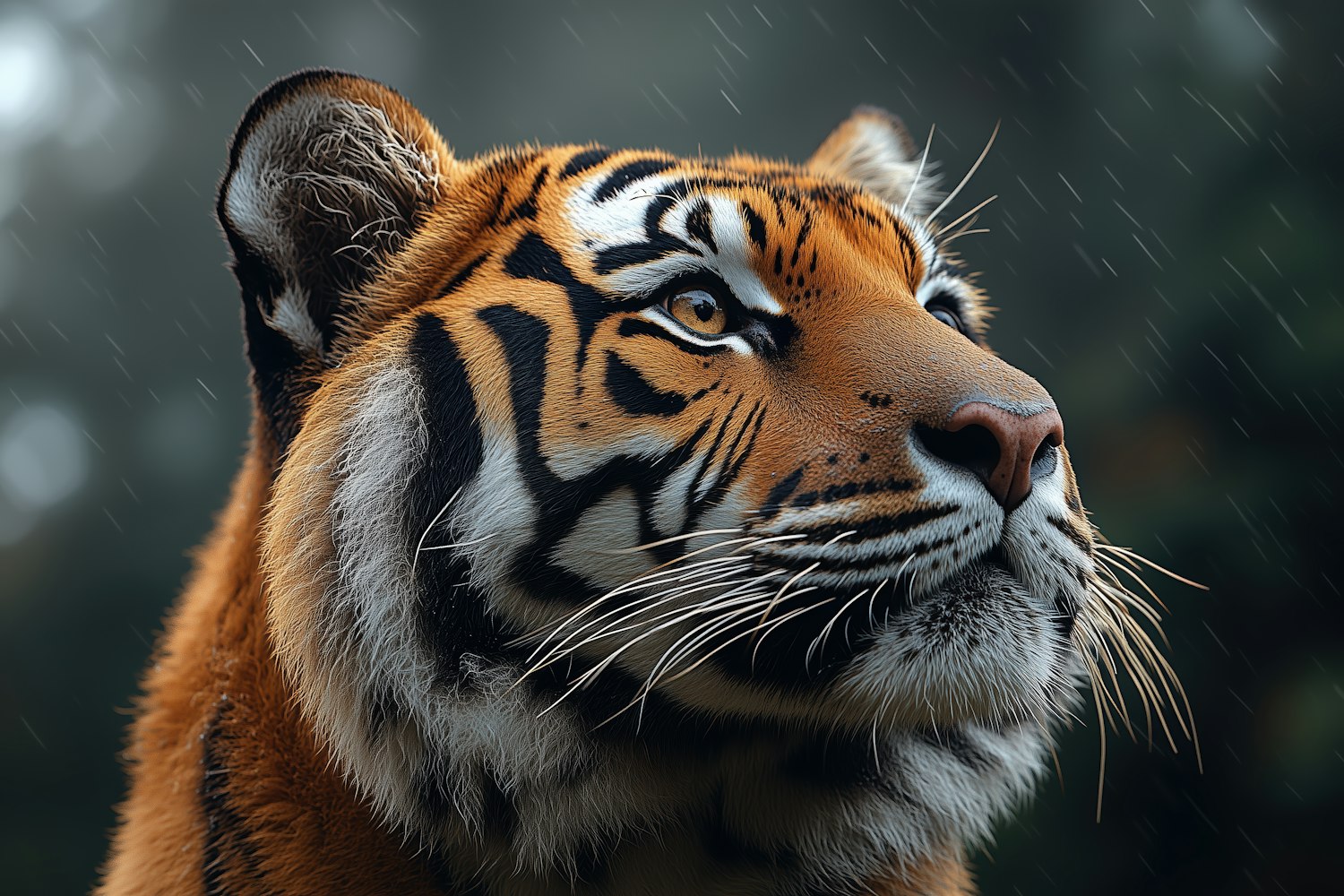 Tiger in the Rain