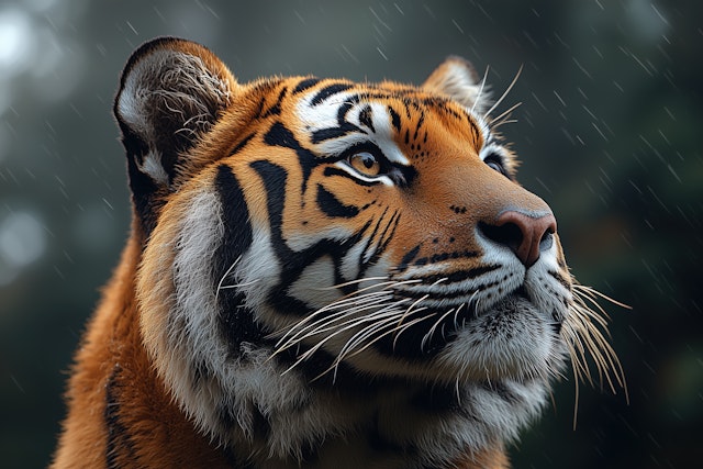 Tiger in the Rain