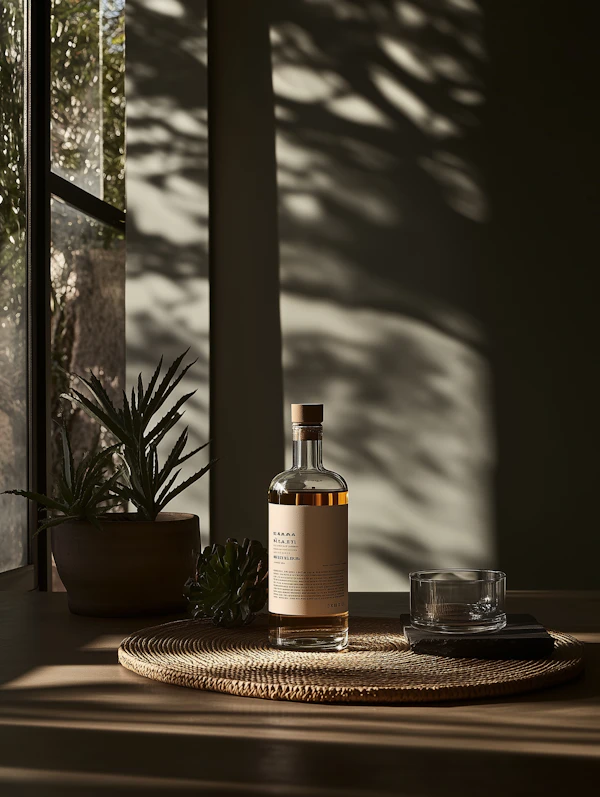 Minimalist Whiskey Scene