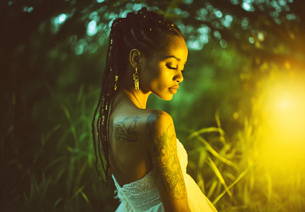 Serene Woman in Nature