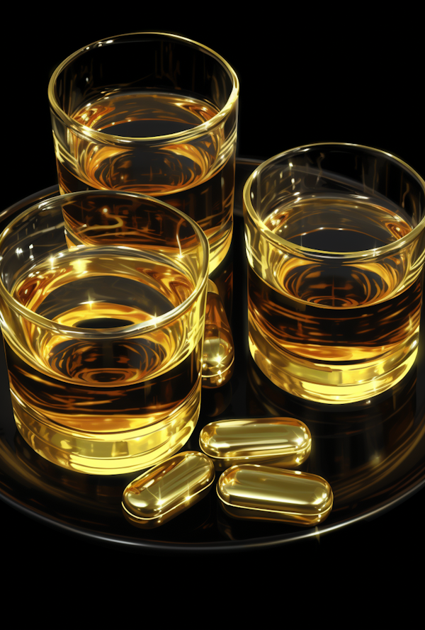 Refined Indulgence: Whiskey and Capsules