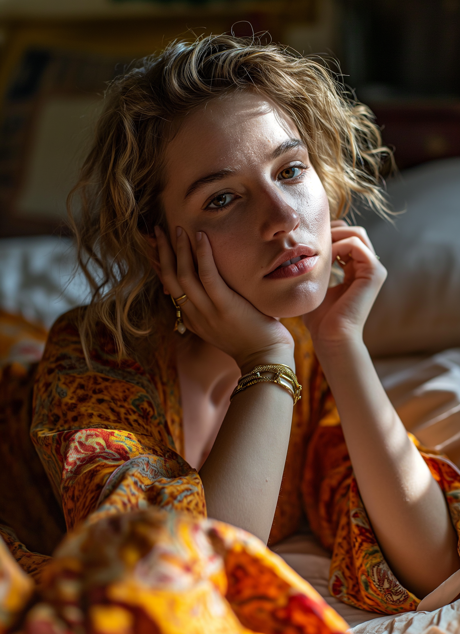 Contemplative Elegance at Golden Hour