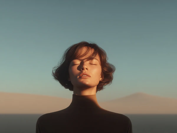 Serene Portrait Outdoors