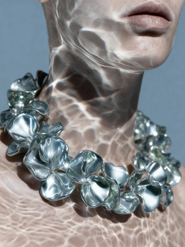 Shimmering Necklace Close-Up