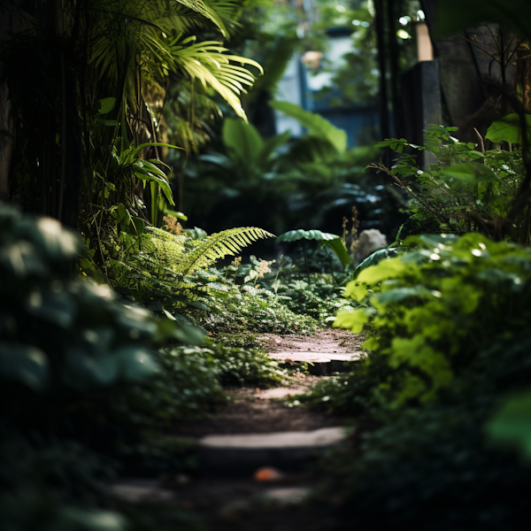 Tranquil Oasis Garden Pathway