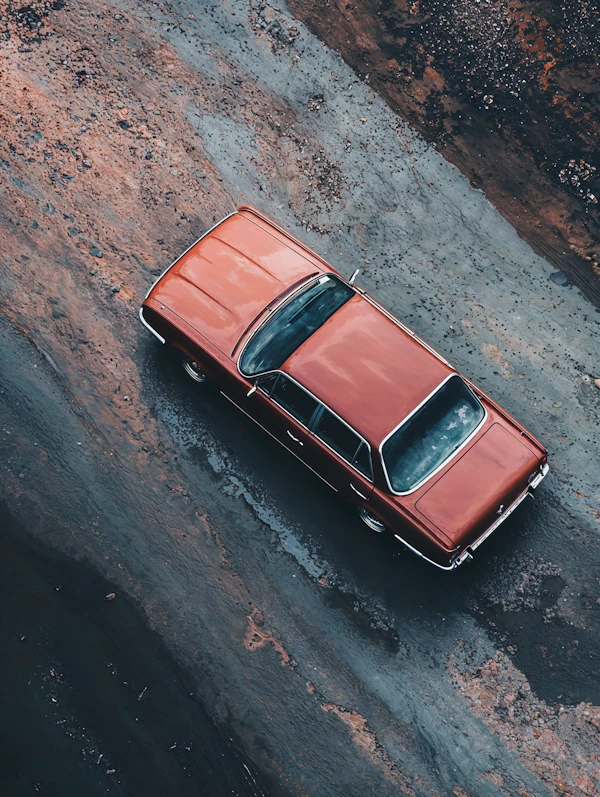 Vintage Red Car