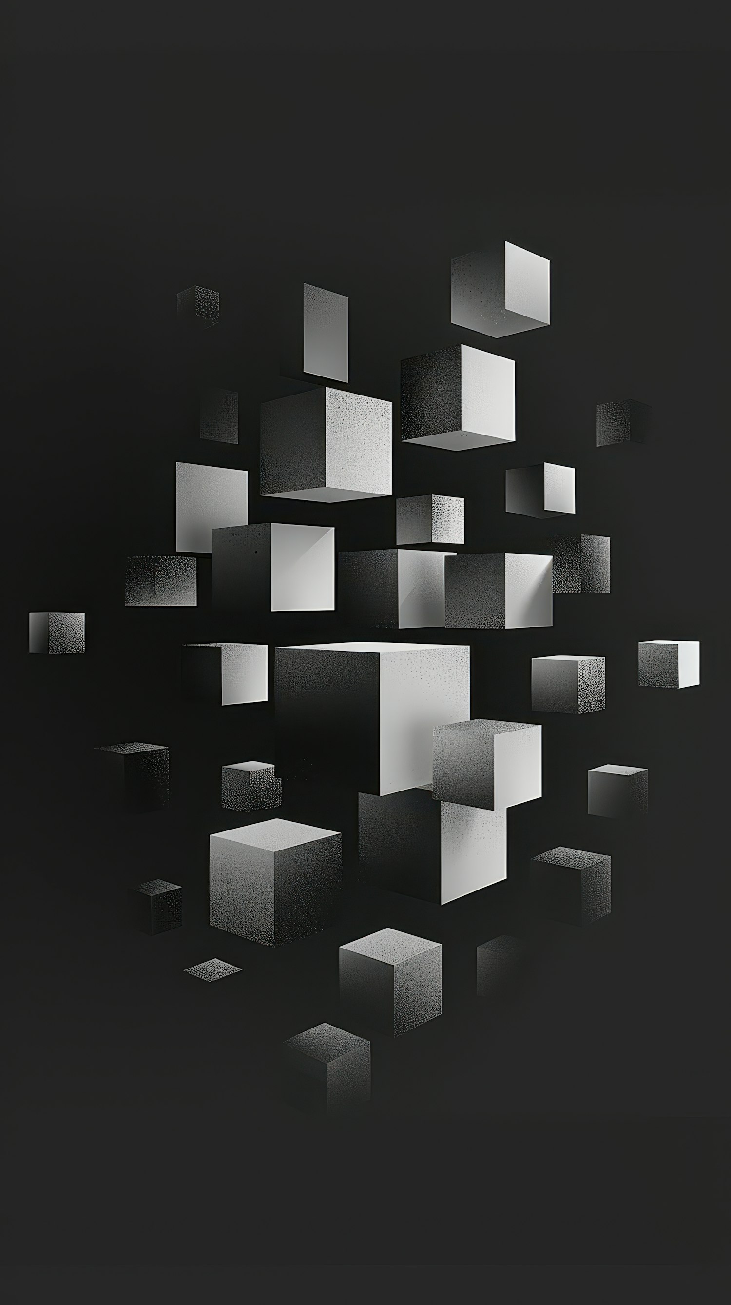 Floating Cubes Abstract