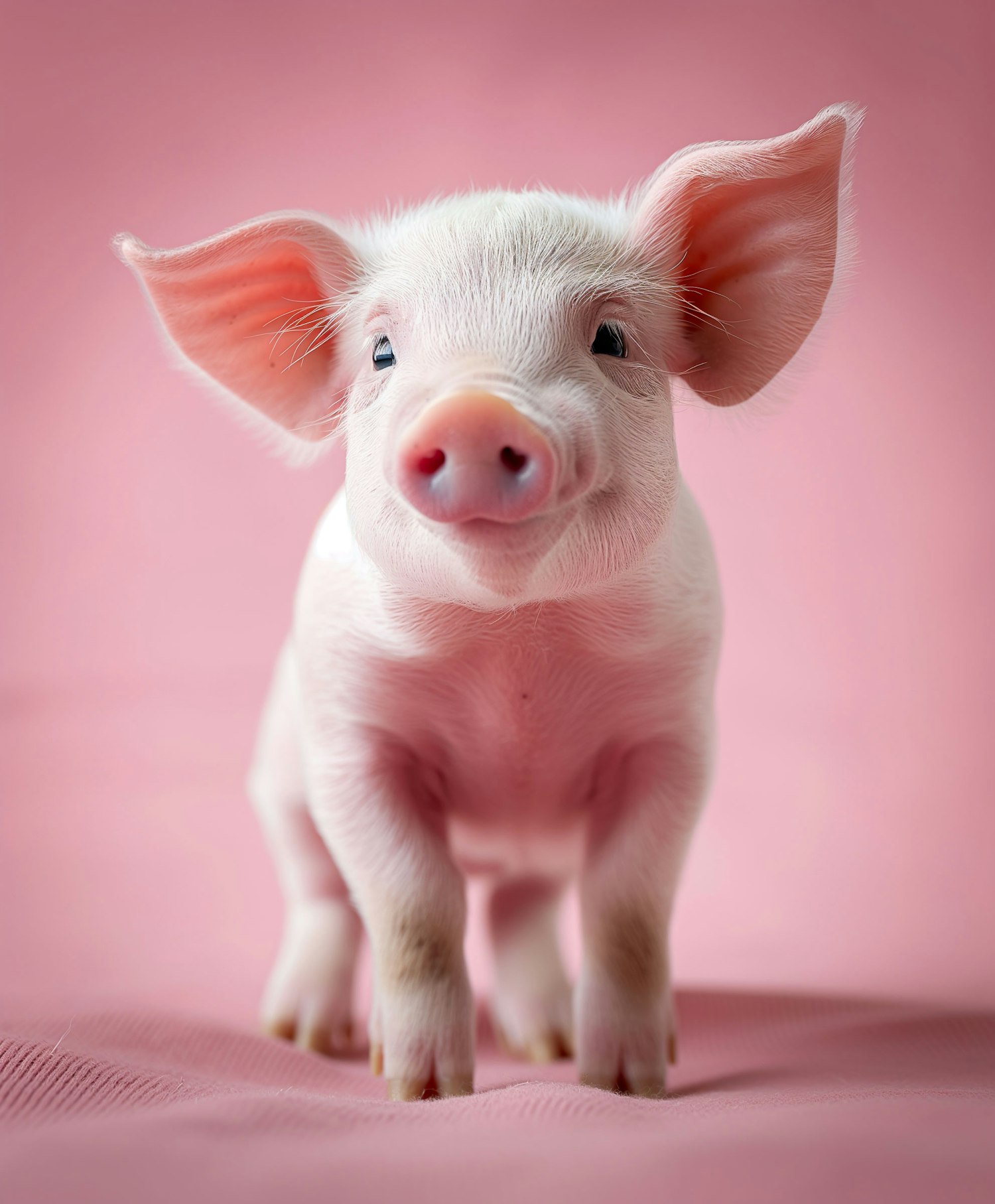 Gentle Pink Piglet