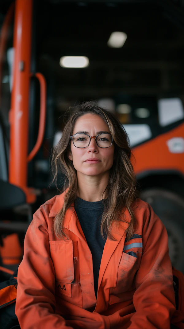 Woman in Orange Jumpsuit