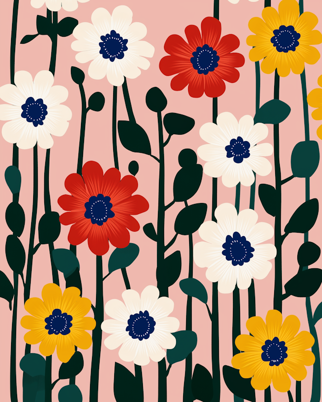 Vibrant Floral Composition