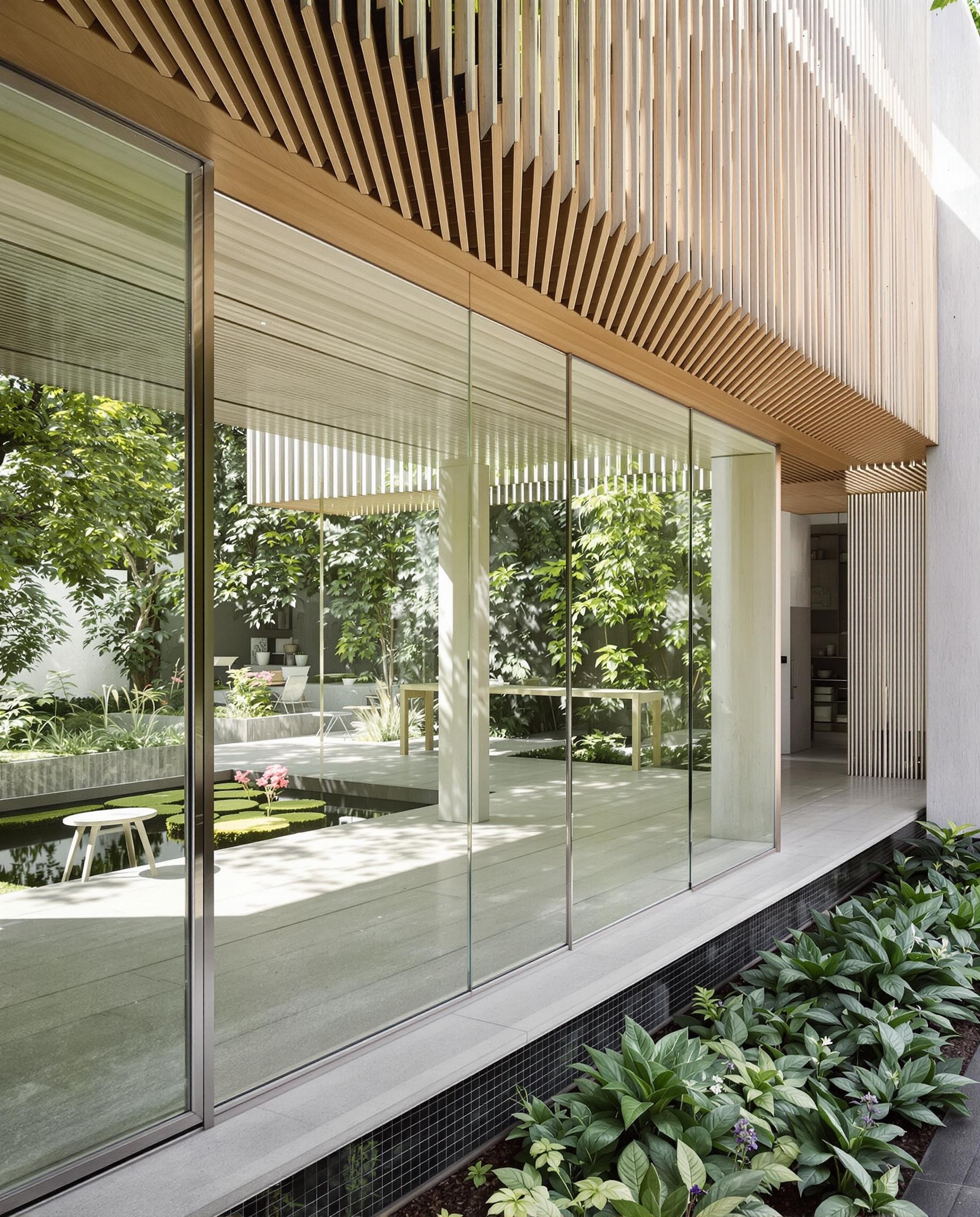 Modern Indoor-Outdoor Space Photo on Lummi