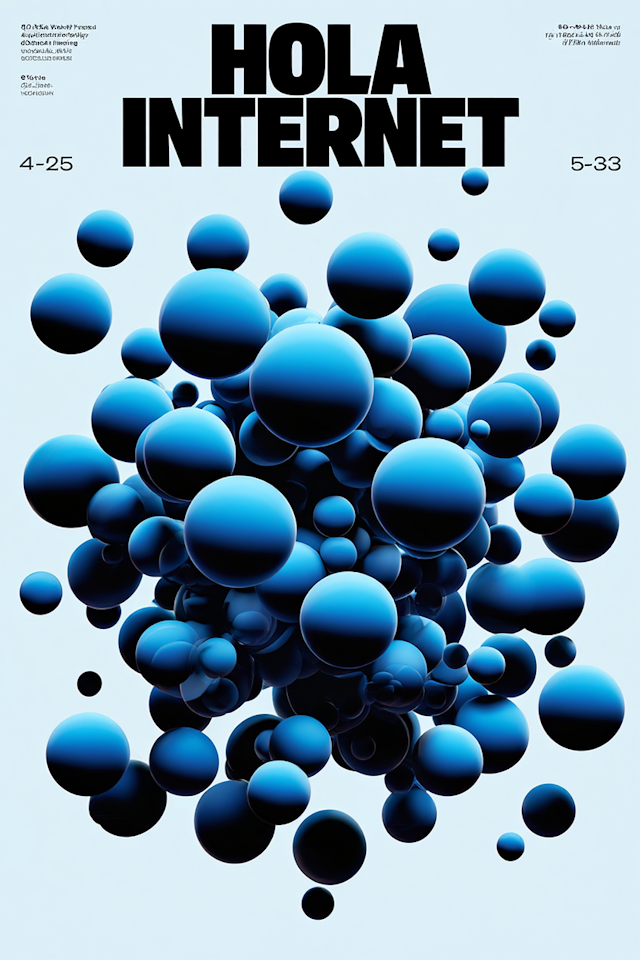 Futuristic Blue Spheres