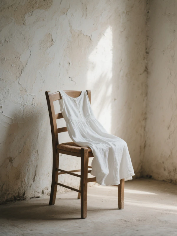 Rustic Chair and Fabric
