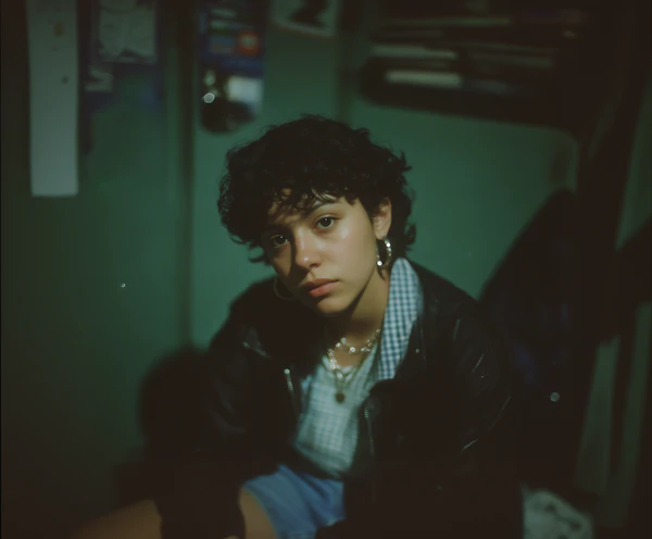 Moody Portrait of Woman