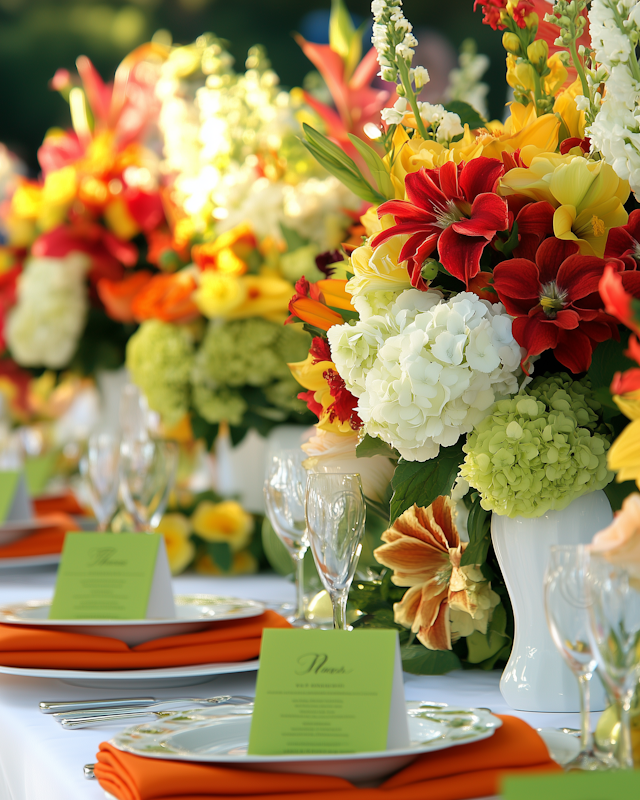 Elegant Floral Table Setting