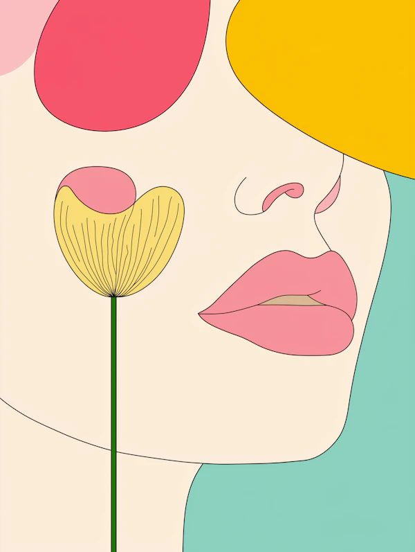 Abstract Face Illustration