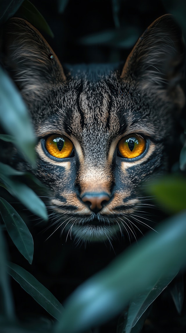 Cat in Foliage