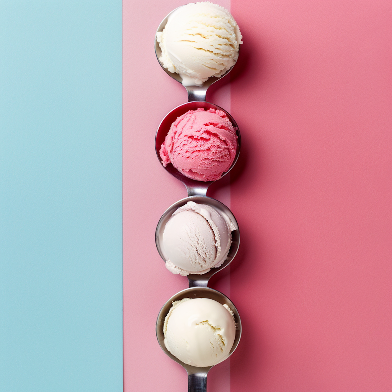 Minimalistic Ice Cream Scoops