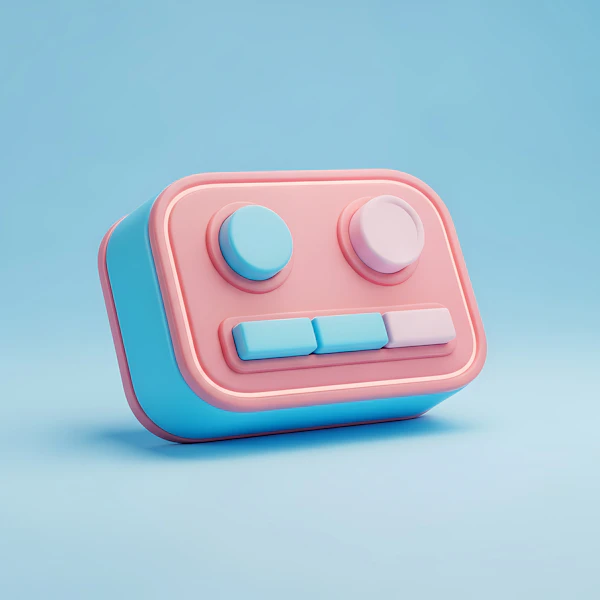 Stylized Robot Face