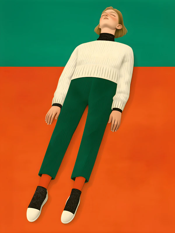 Stylized Relaxed Person
