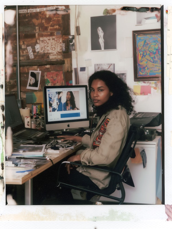 Creative Woman at Her Studio Desk