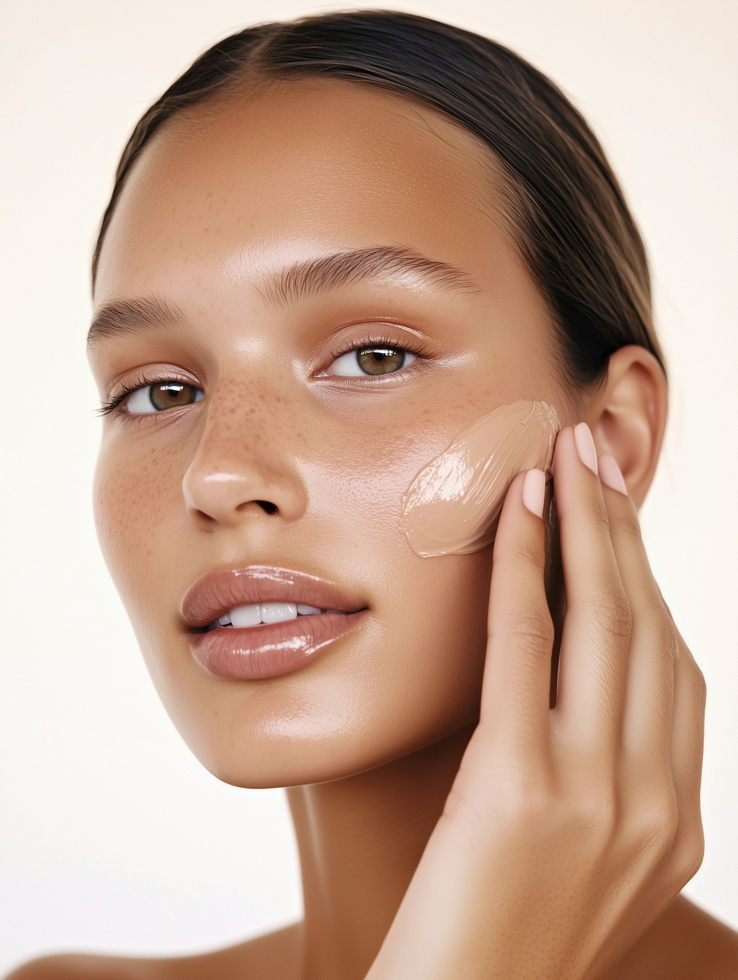 Close-up of Skincare Application