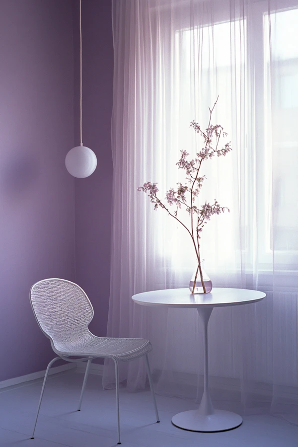 Minimalist Lavender Room