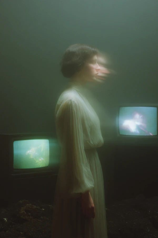 Surreal Retro Tv Scene