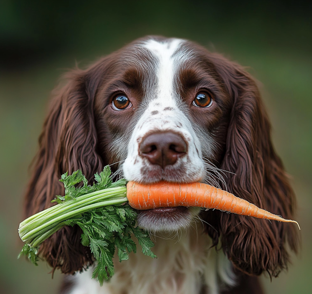 Dog with Carrot