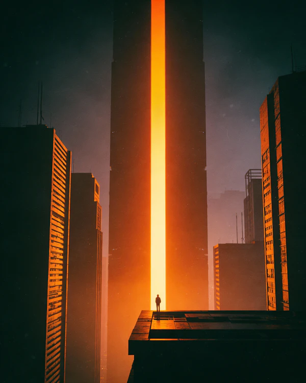 Urban Light Silhouette