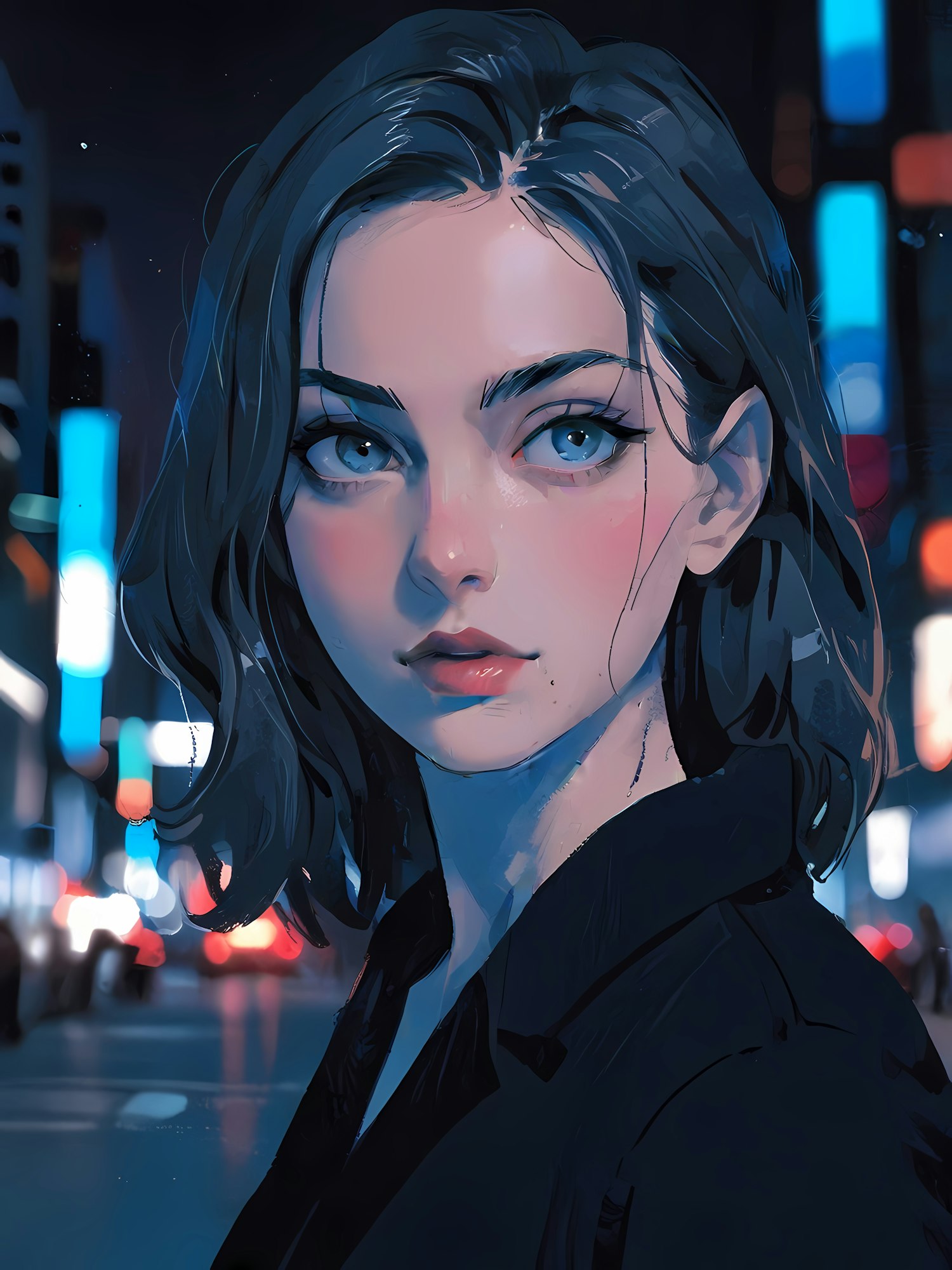Urban Night Portrait