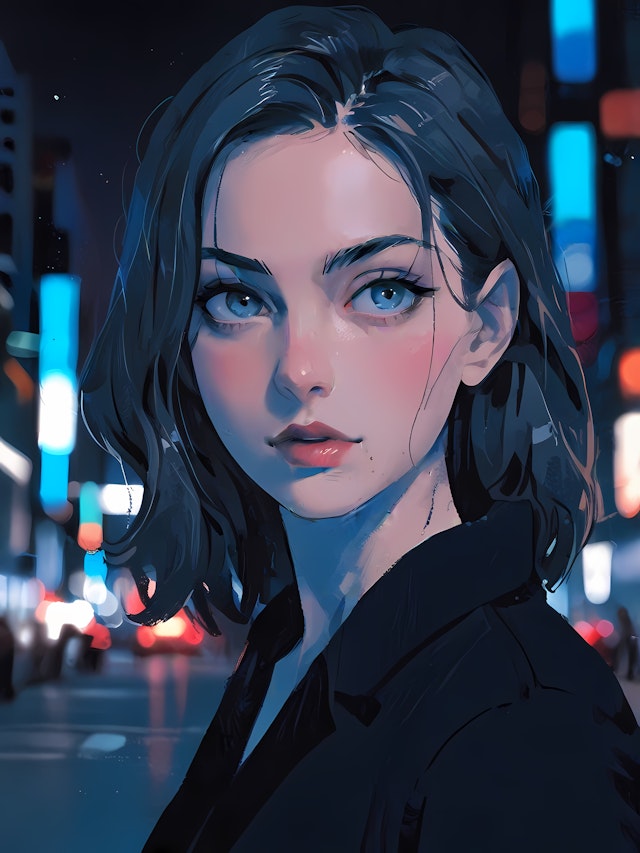 Urban Night Portrait