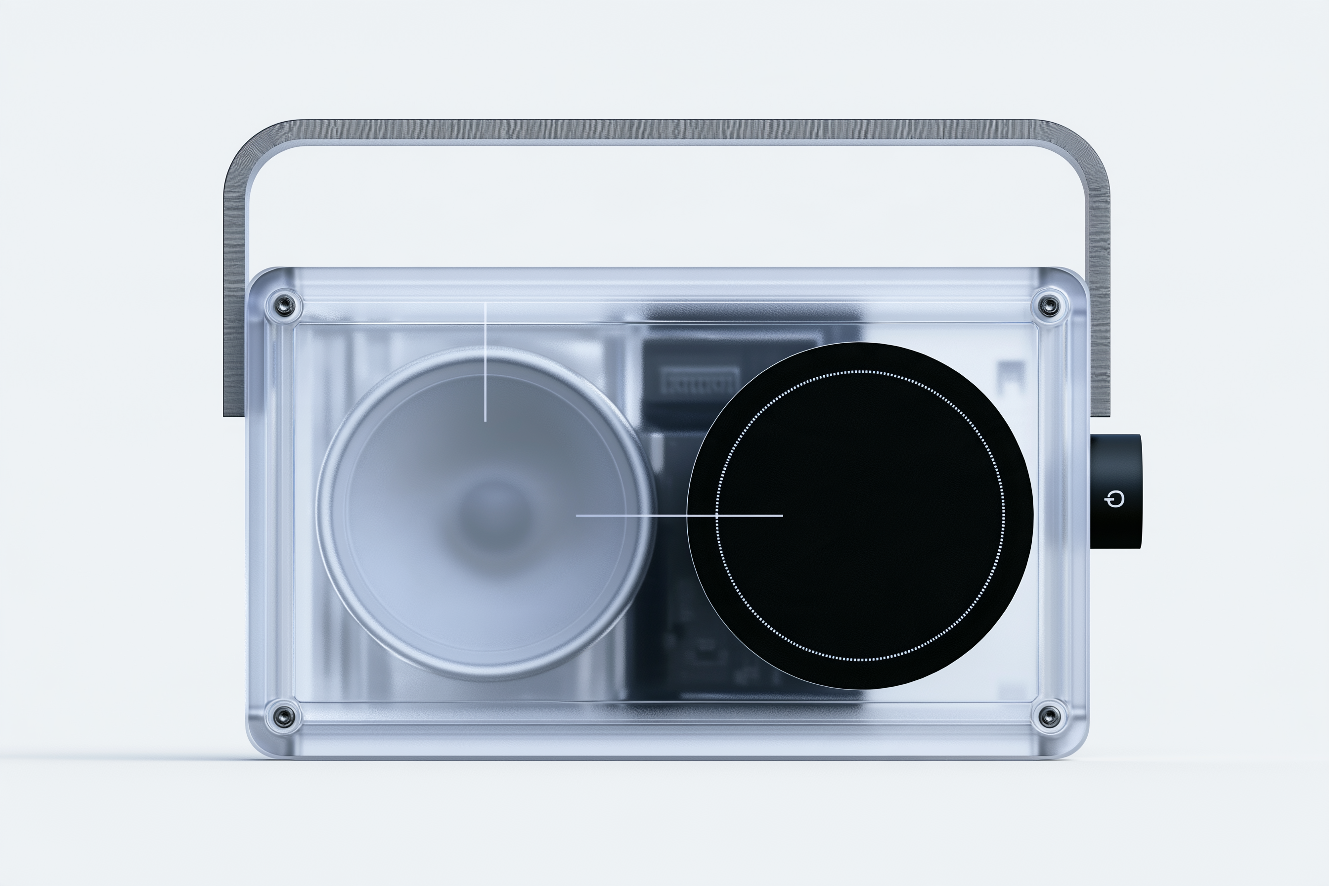 Transparent Speaker Device 3D Image on Lummi
