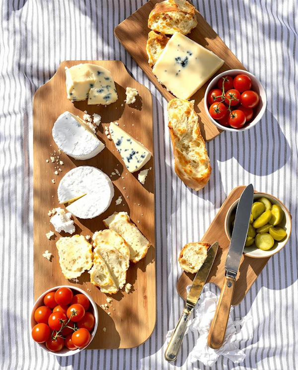 Cheese Picnic Setup